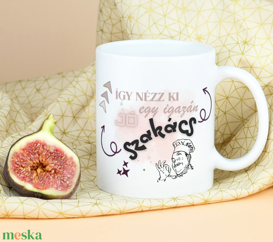 Bögre  Így néz ki egy igazán jó szakács - otthon & életmód - konyhafelszerelés, tálalás - tálalás - bögre & csésze - Meska.hu