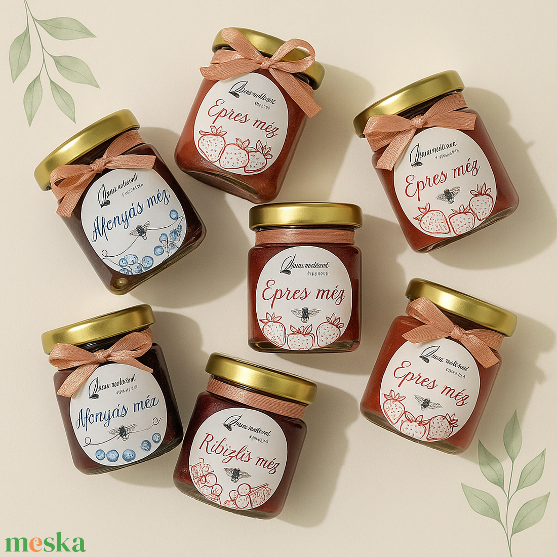 Ízesített Mézes Esküvői/Céges Köszönetajándék/Köszönőajándék/Ajándék- 40 ml - esküvő - emlék & ajándék - köszönőajándék - Meska.hu