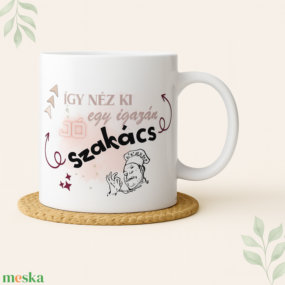 Egyedi Bögre  Így néz ki egy igazán jó szakács - otthon & életmód - konyhafelszerelés, tálalás - tálalás - bögre & csésze - Meska.hu