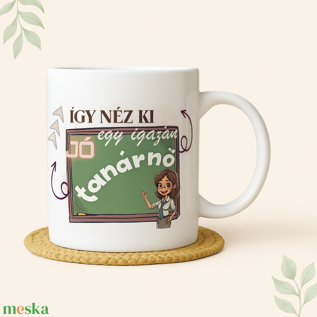  Így néz ki egy igazán jó tanárnő feliratos egyedi bögre - otthon & életmód - konyhafelszerelés, tálalás - tálalás - bögre & csésze - Meska.hu