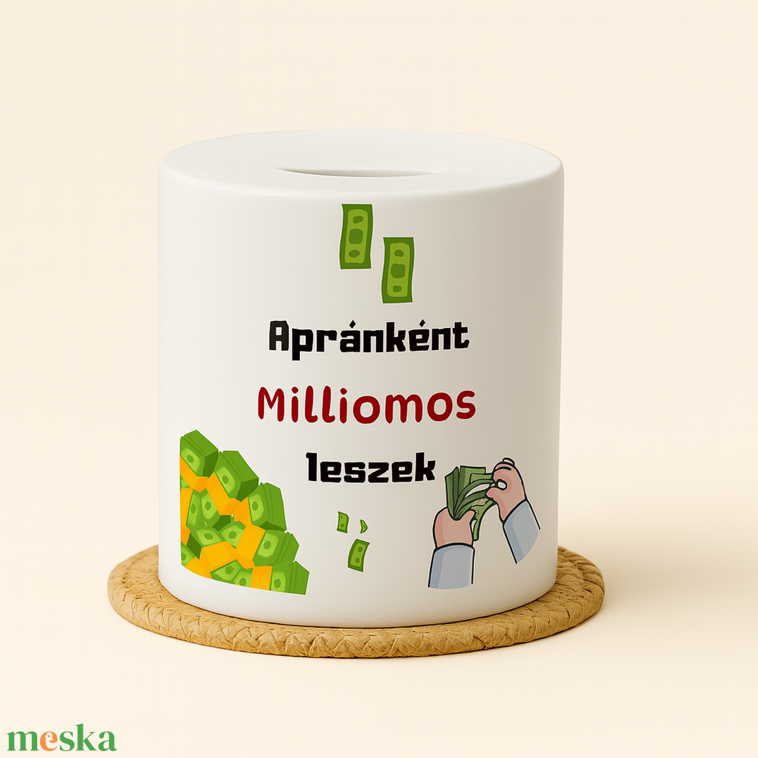 Egyedi persely Apránként milliomos leszek - otthon & életmód - dekoráció - asztal és polc dekoráció - persely - Meska.hu Egyedi persely Apránként milliomos leszek - otthon & életmód - dekoráció - asztal és polc dekoráció - persely - Meska.hu