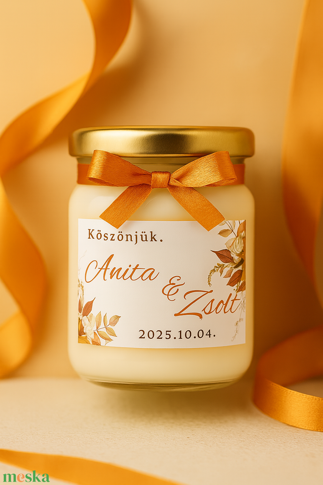 Szójaviasz Gyertya Esküvői Köszönetajándék - 40 ml - esküvő - emlék & ajándék - köszönőajándék - Meska.hu