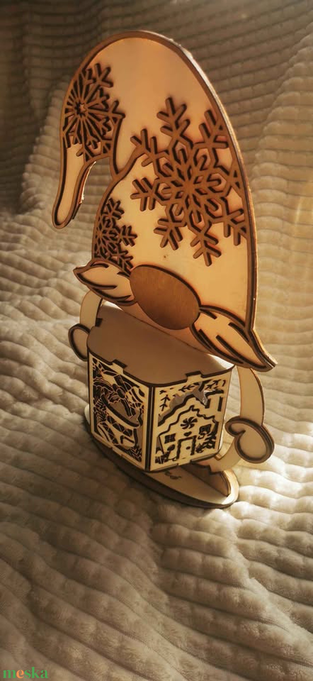 Fénymanó - lézervágott lámpás - kellékek & szerszámok - hobby fa alapanyag - egyéb fatermék - Meska.hu