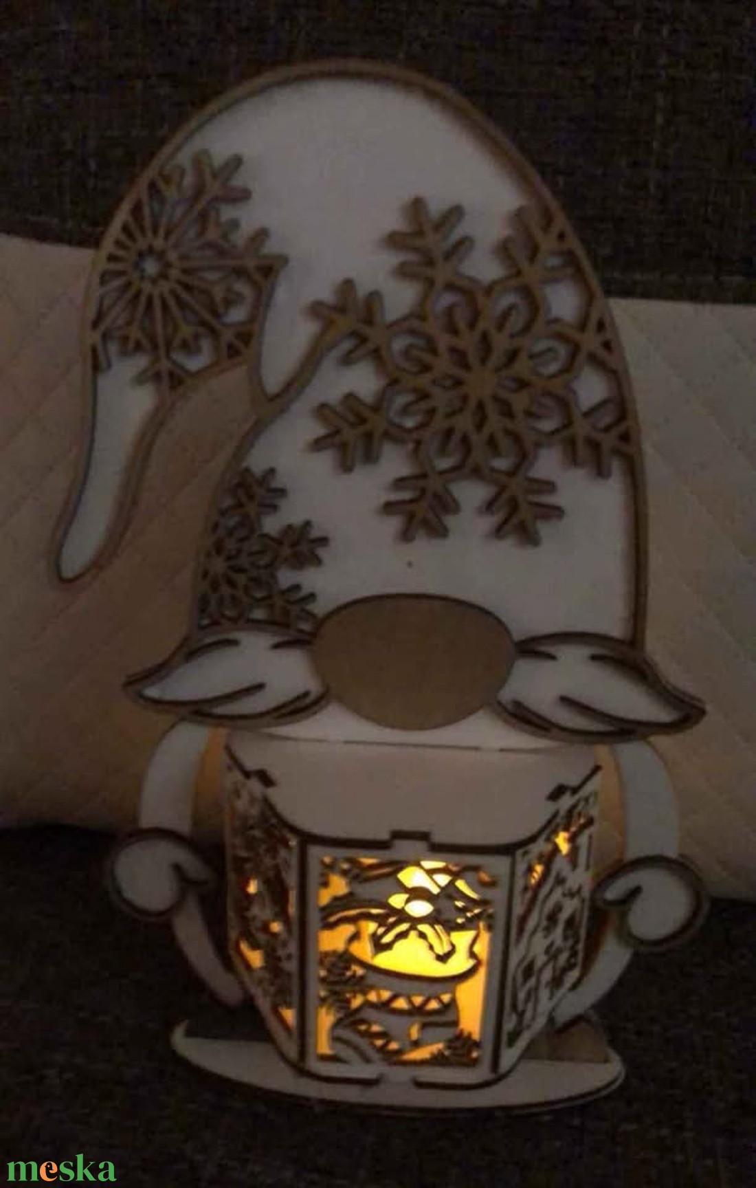 Fénymanó - lézervágott lámpás - kellékek & szerszámok - hobby fa alapanyag - egyéb fatermék - Meska.hu