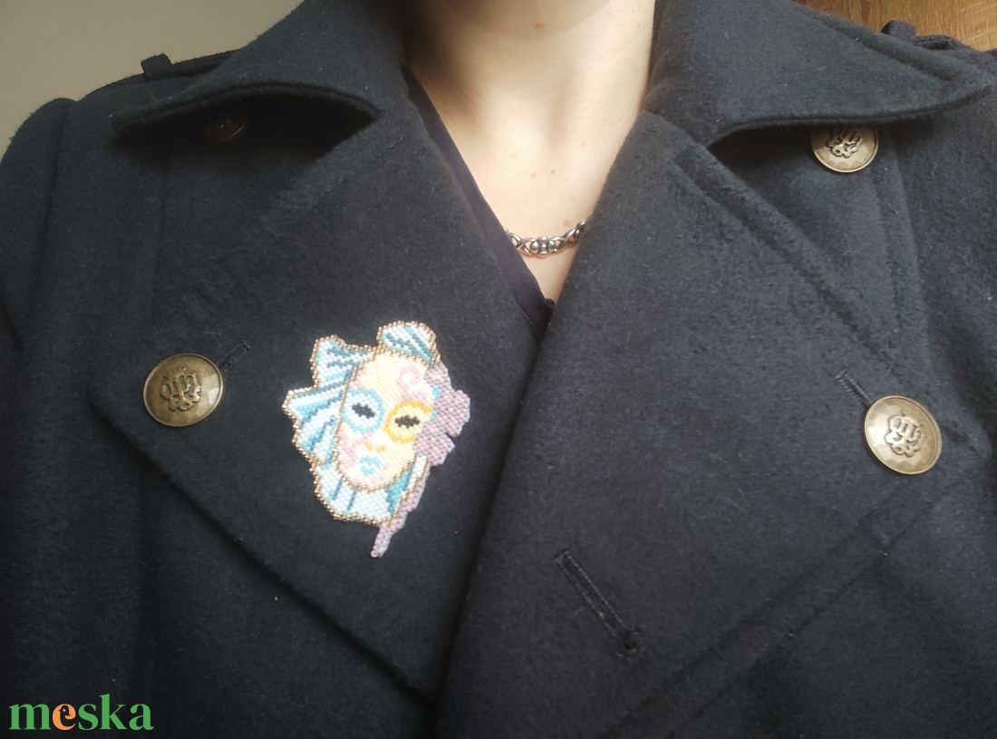 Karnevál kitűző - ékszer - kitűző és bross - Meska.hu