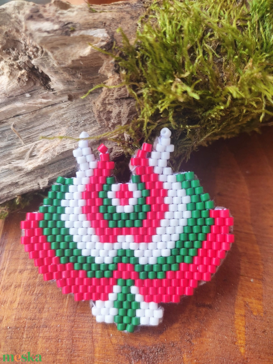 Matyó virág gyöngy kokárda - ékszer - kitűző és bross - Meska.hu