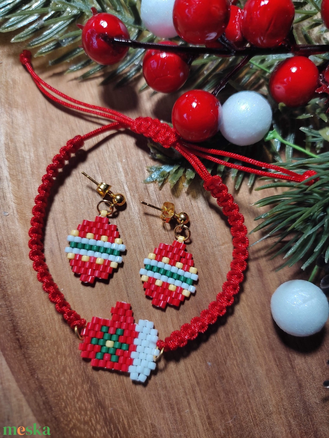 Karácsony ékszerszett - ékszer - ékszerszett - Meska.hu