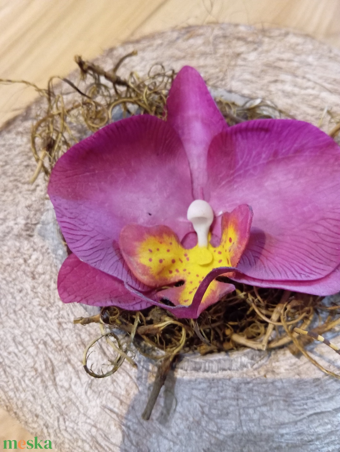 agyag orchidea fél kókuszdióban - otthon & életmód - dekoráció - asztal és polc dekoráció - asztaldísz - Meska.hu agyag orchidea fél kókuszdióban - otthon & életmód - dekoráció - asztal és polc dekoráció - asztaldísz - Meska.hu