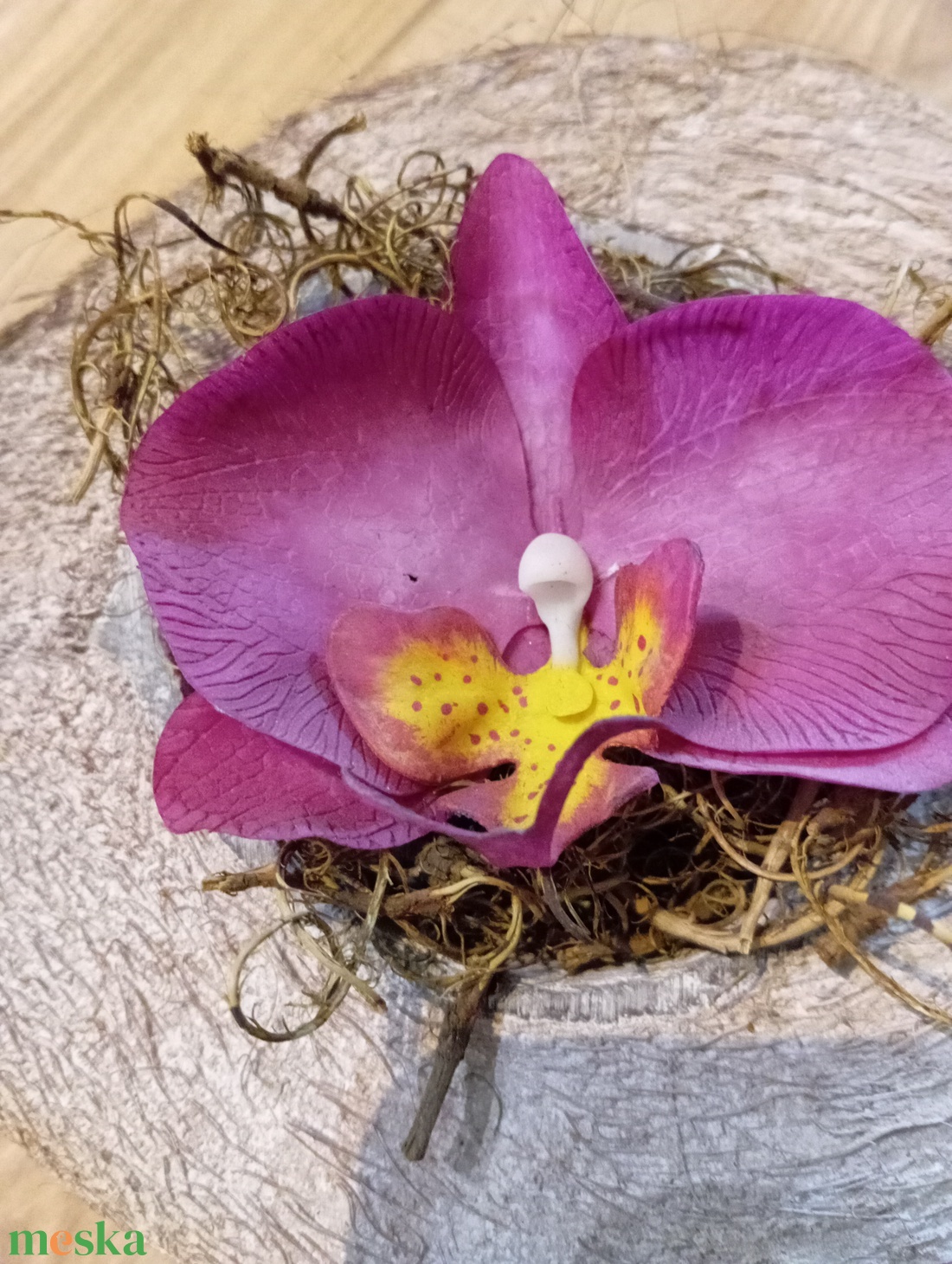 agyag orchidea fél kókuszdióban - otthon & életmód - dekoráció - asztal és polc dekoráció - asztaldísz - Meska.hu agyag orchidea fél kókuszdióban - otthon & életmód - dekoráció - asztal és polc dekoráció - asztaldísz - Meska.hu