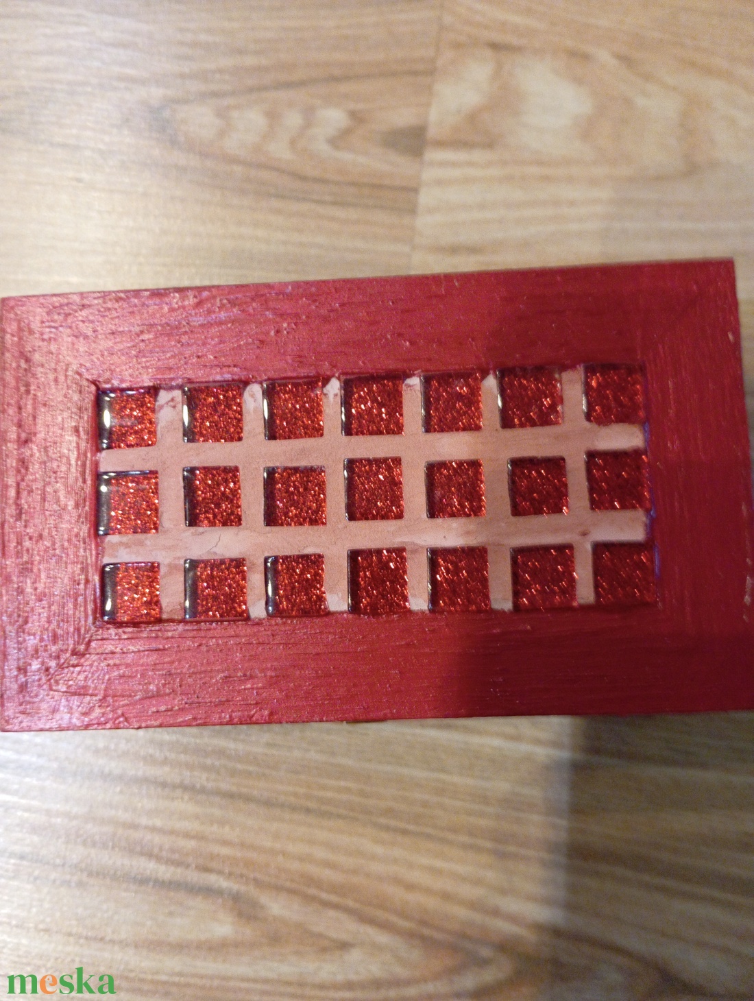 rubint ékszertartó doboz - ékszer - ékszertartó - ékszerdoboz - Meska.hu