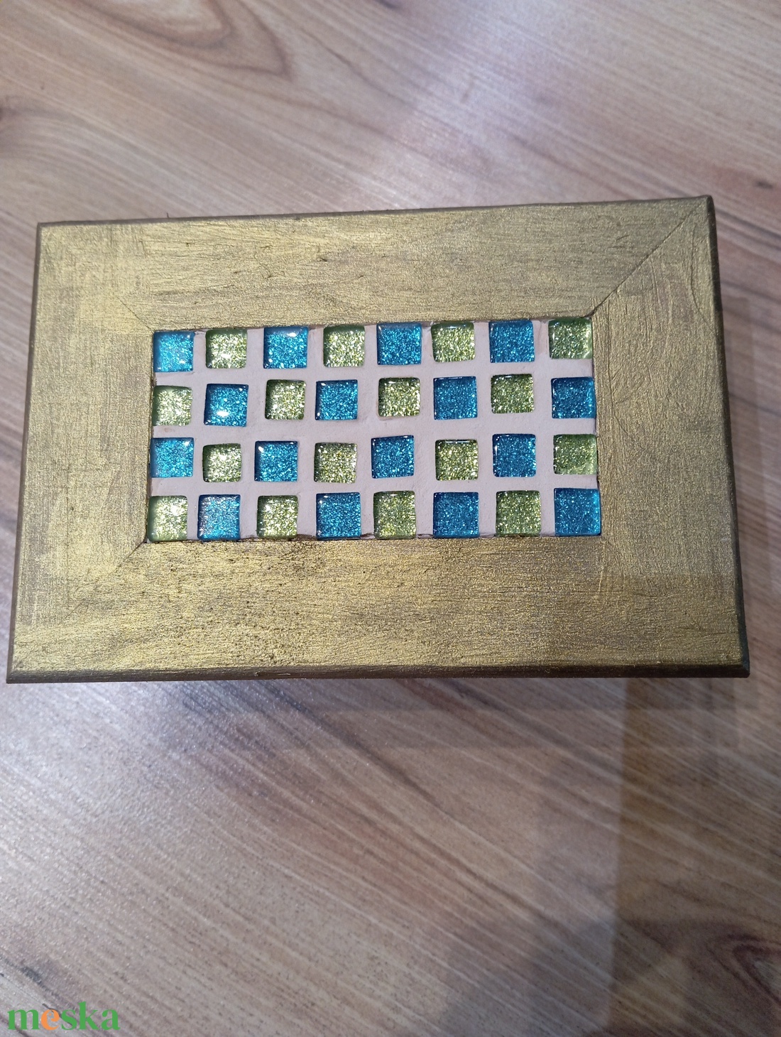 antik arany ékszertartó doboz - ékszer - ékszertartó - ékszerdoboz - Meska.hu