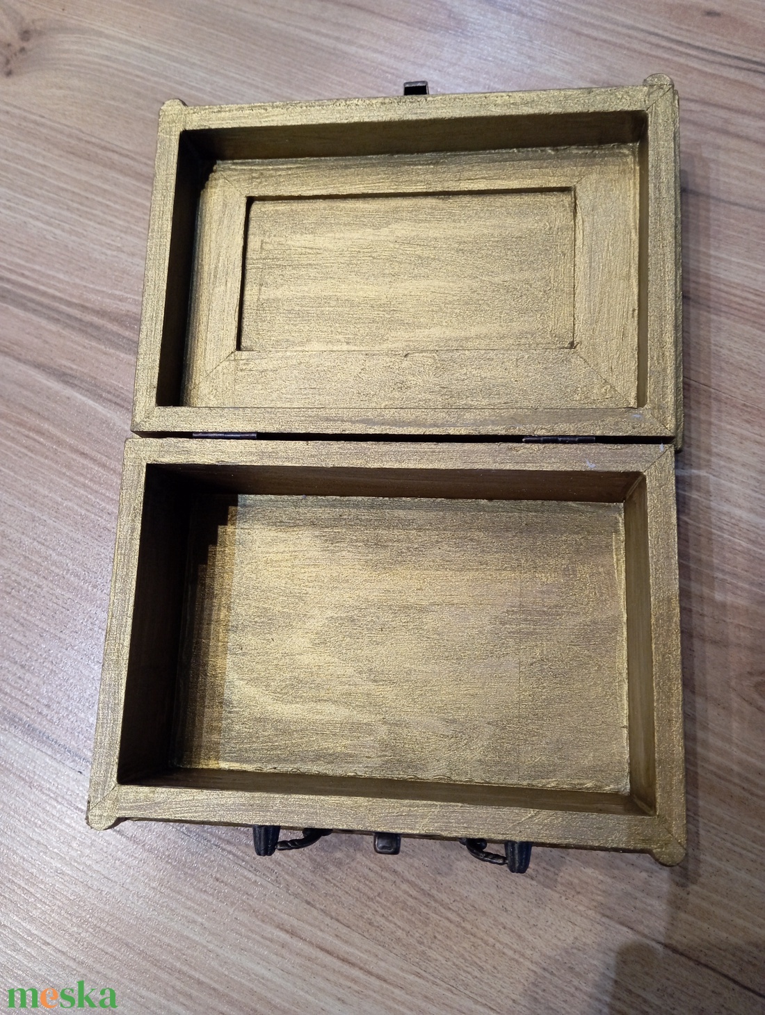 antik arany ékszertartó doboz - ékszer - ékszertartó - ékszerdoboz - Meska.hu