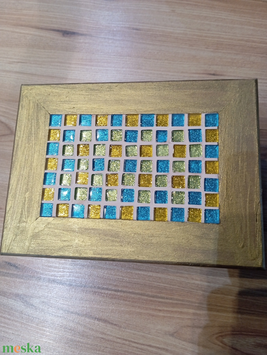 antik arany ékszertartó doboz - ékszer - ékszertartó - ékszerdoboz - Meska.hu