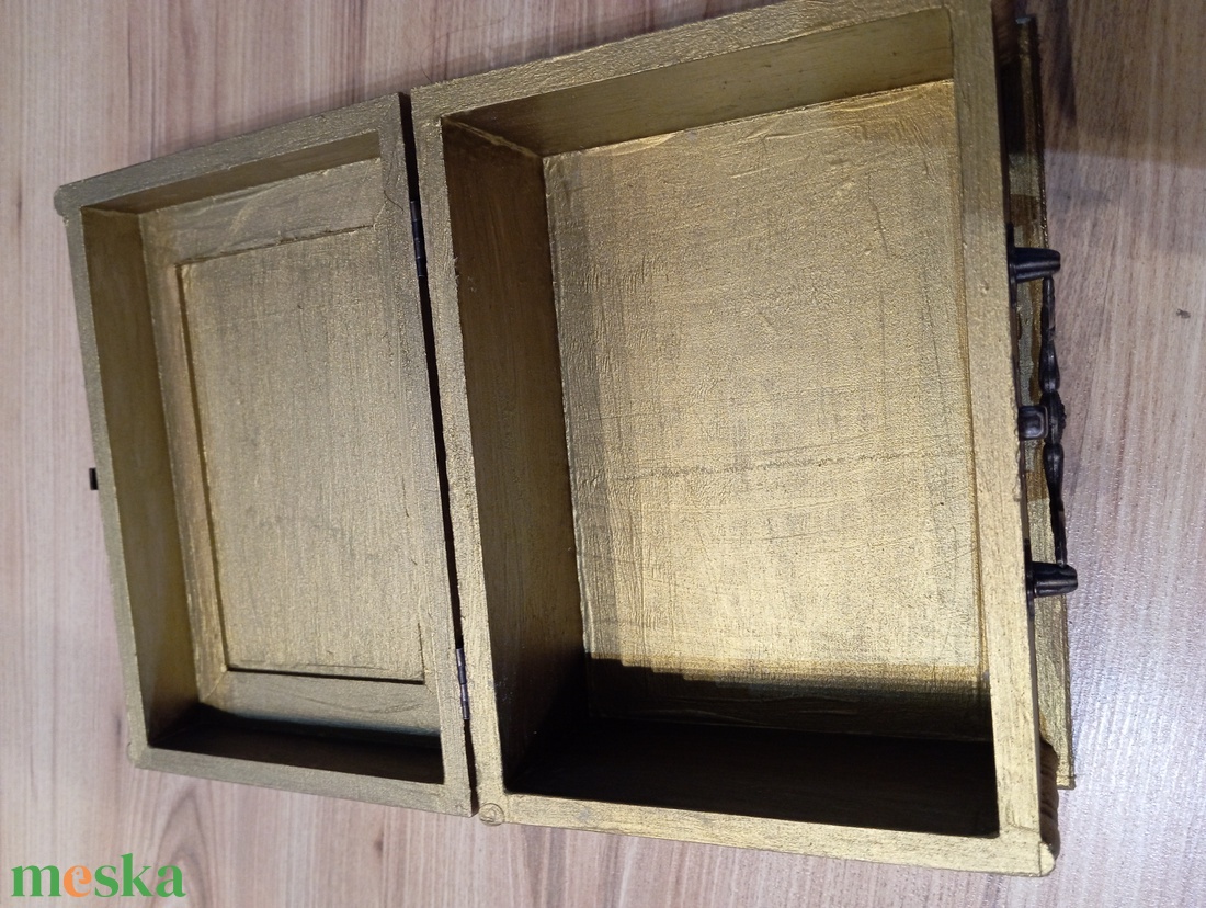 antik arany ékszertartó doboz - ékszer - ékszertartó - ékszerdoboz - Meska.hu