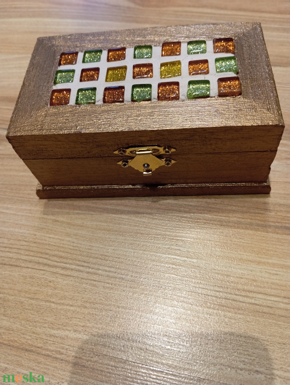 antik réz ékszertartó doboz - ékszer - ékszertartó - ékszerdoboz - Meska.hu