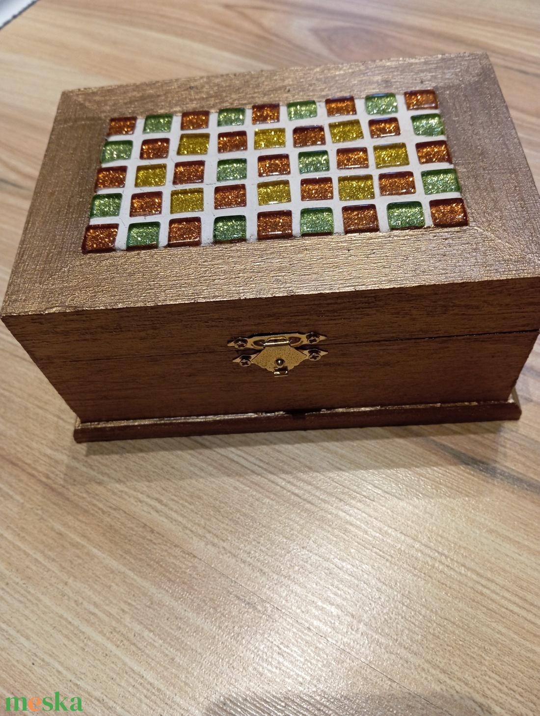 antik réz ékszertartó doboz - ékszer - ékszertartó - ékszerdoboz - Meska.hu