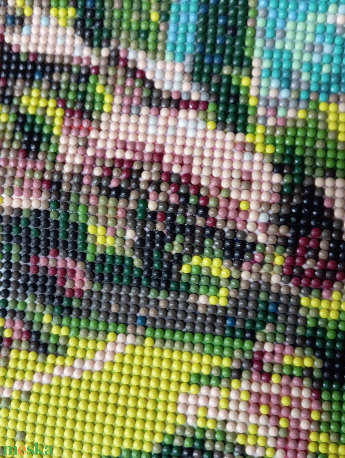 Házikó a hegyekben - gyémántszemes kép - otthon & életmód - dekoráció - kép & falikép - mozaik kép - Meska.hu