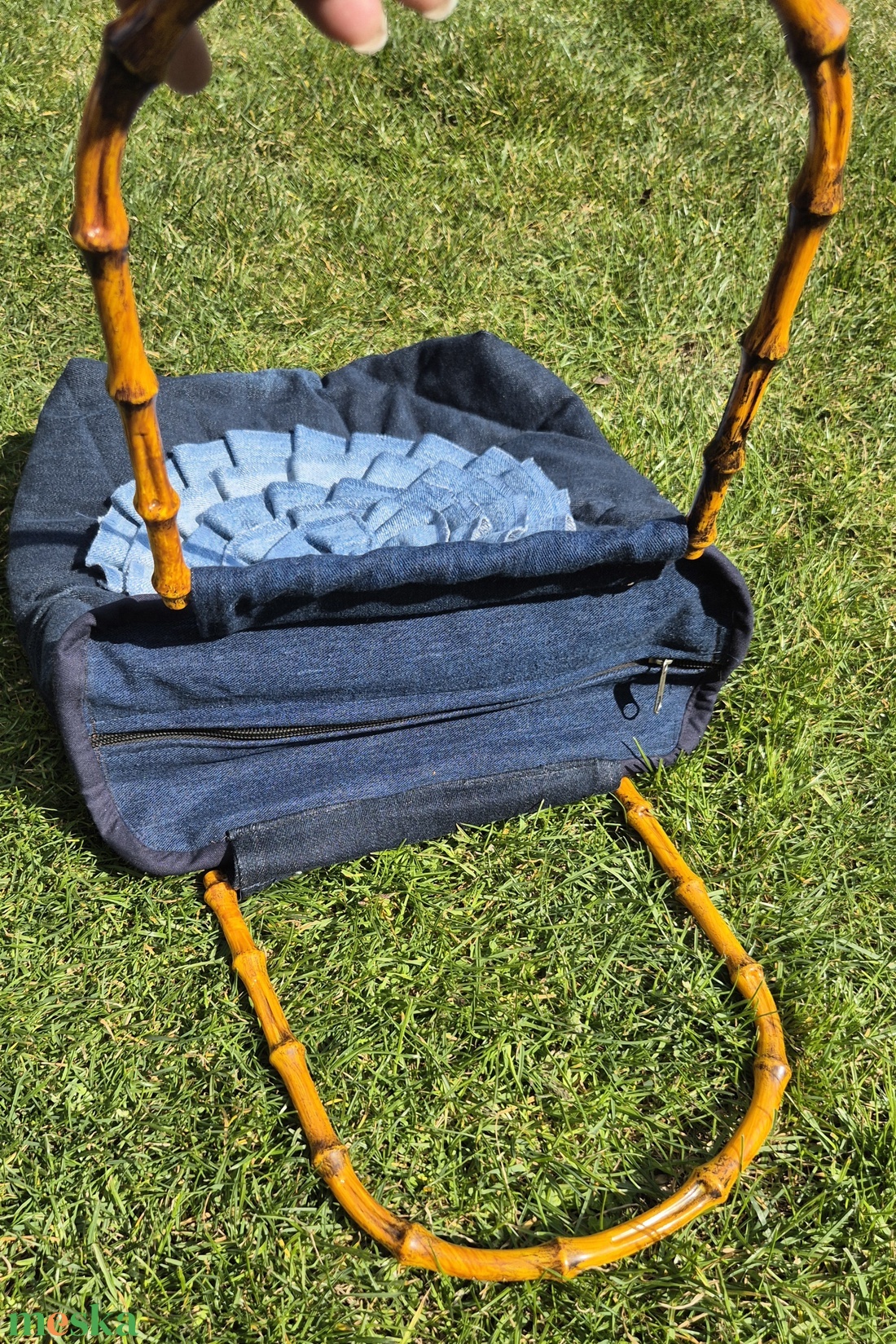 Farmer fodros táska - táska & tok - kézitáska & válltáska - vállon átvethető táska - Meska.hu