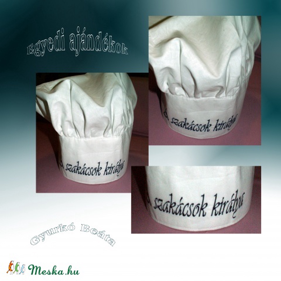 Szakácssapka személyre szabva - RENDELHETŐ -  - Meska.hu