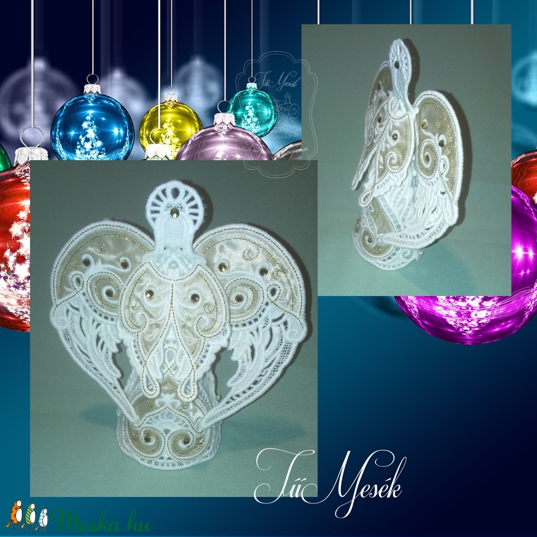 Angyal csúcsdísz - RENDELHETŐ -  - Meska.hu