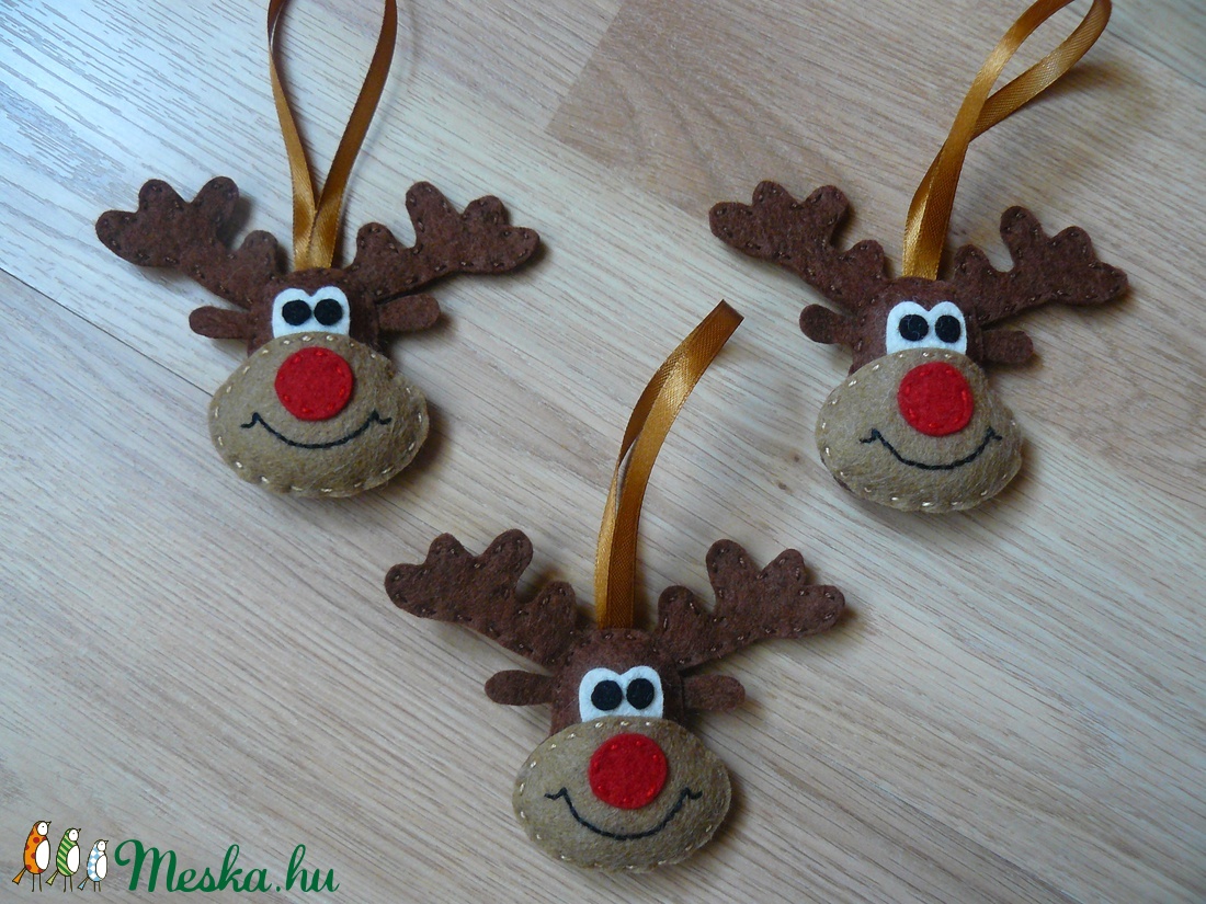 Rénszarvas fej karácsonyfadísz -  - Meska.hu
