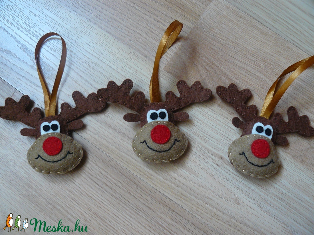 Rénszarvas fej karácsonyfadísz -  - Meska.hu