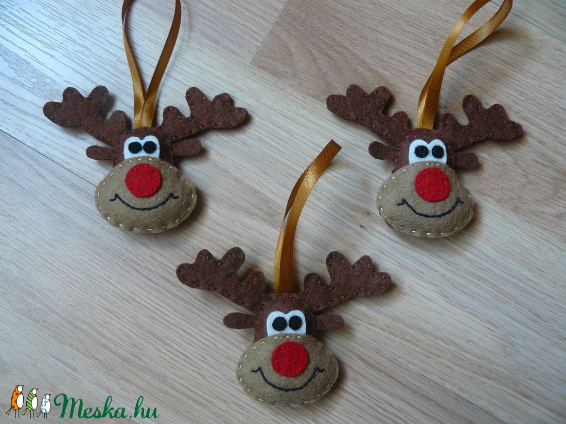 Rénszarvas fej karácsonyfadísz -  - Meska.hu