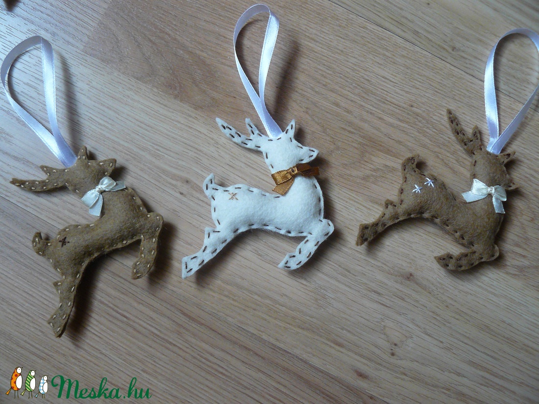 Szarvasok karácsonyfadísz (6db) -  - Meska.hu