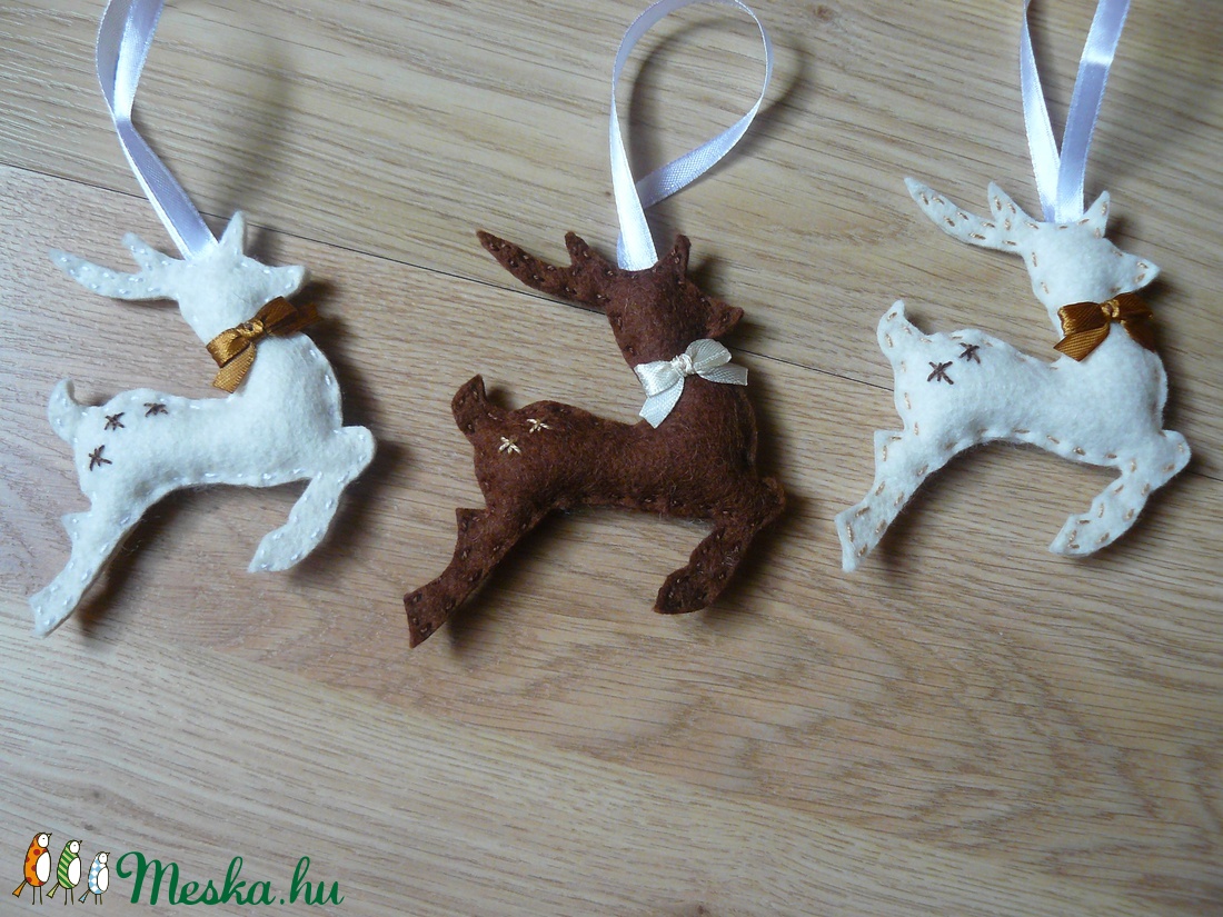 Szarvasok karácsonyfadísz (6db) -  - Meska.hu