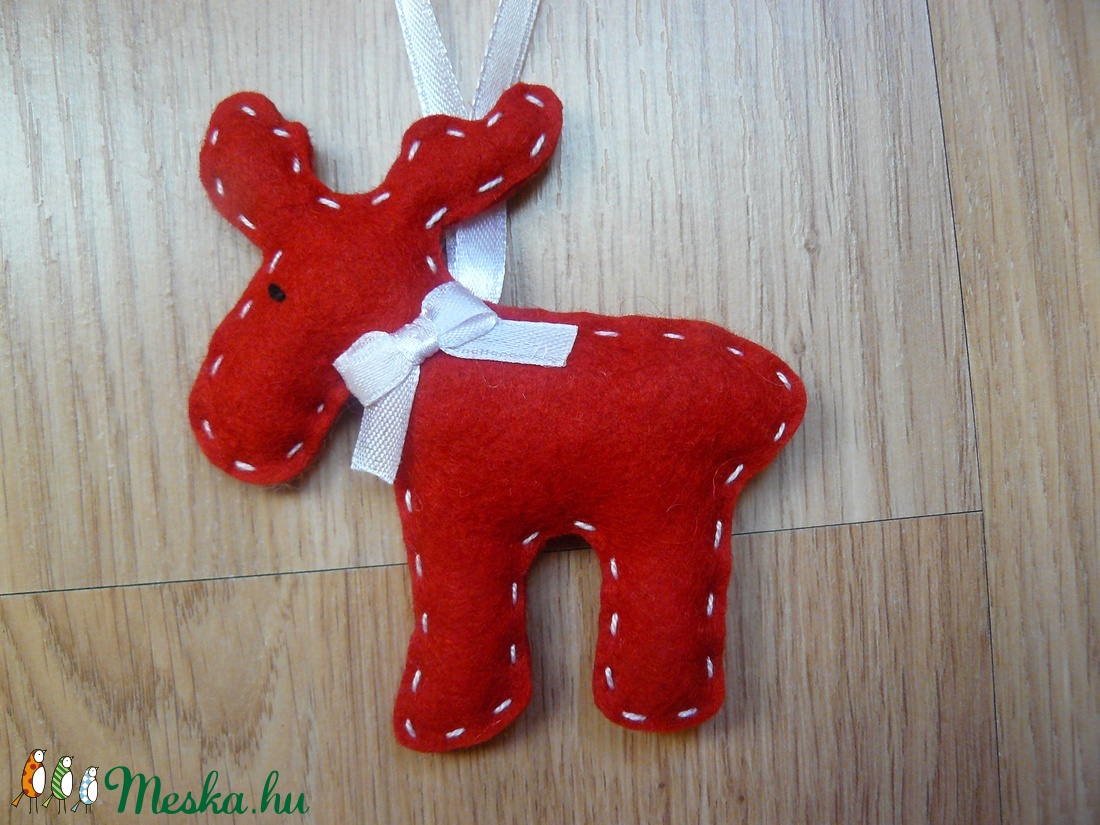 Filc rénszarvas karácsonyfadísz  -  - Meska.hu