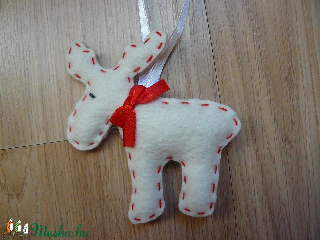 Filc rénszarvas karácsonyfadísz  -  - Meska.hu