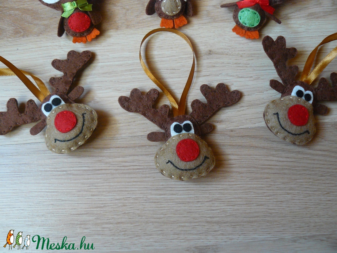 Karácsonyfadíszek (rénszarvas, bagoly) -  - Meska.hu