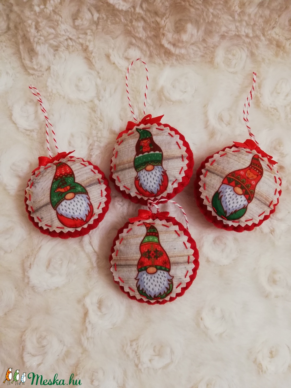 Manó mintás díszek -  - Meska.hu