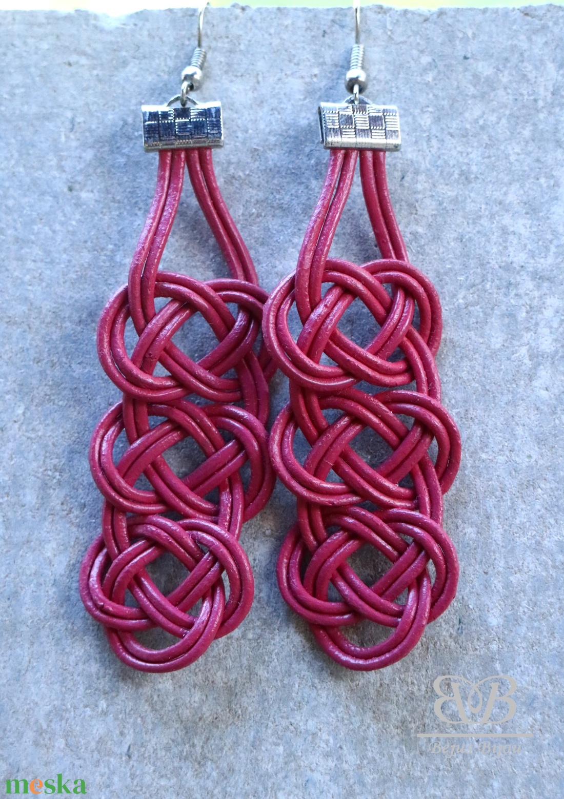 Kelta csomó fülbevaló - pink - ékszer - fülbevaló - lógó fülbevaló - Meska.hu Kelta csomó fülbevaló - pink - ékszer - fülbevaló - lógó fülbevaló - Meska.hu