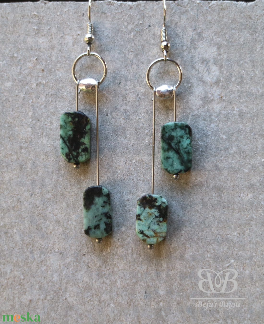 Türkiz fülbevaló - ékszer - fülbevaló - lógó fülbevaló - Meska.hu Türkiz fülbevaló - ékszer - fülbevaló - lógó fülbevaló - Meska.hu