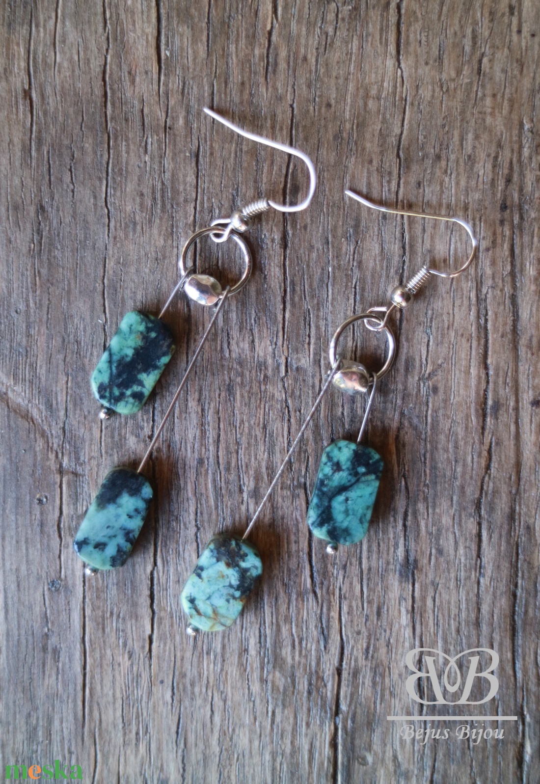 Türkiz fülbevaló - ékszer - fülbevaló - lógó fülbevaló - Meska.hu Türkiz fülbevaló - ékszer - fülbevaló - lógó fülbevaló - Meska.hu