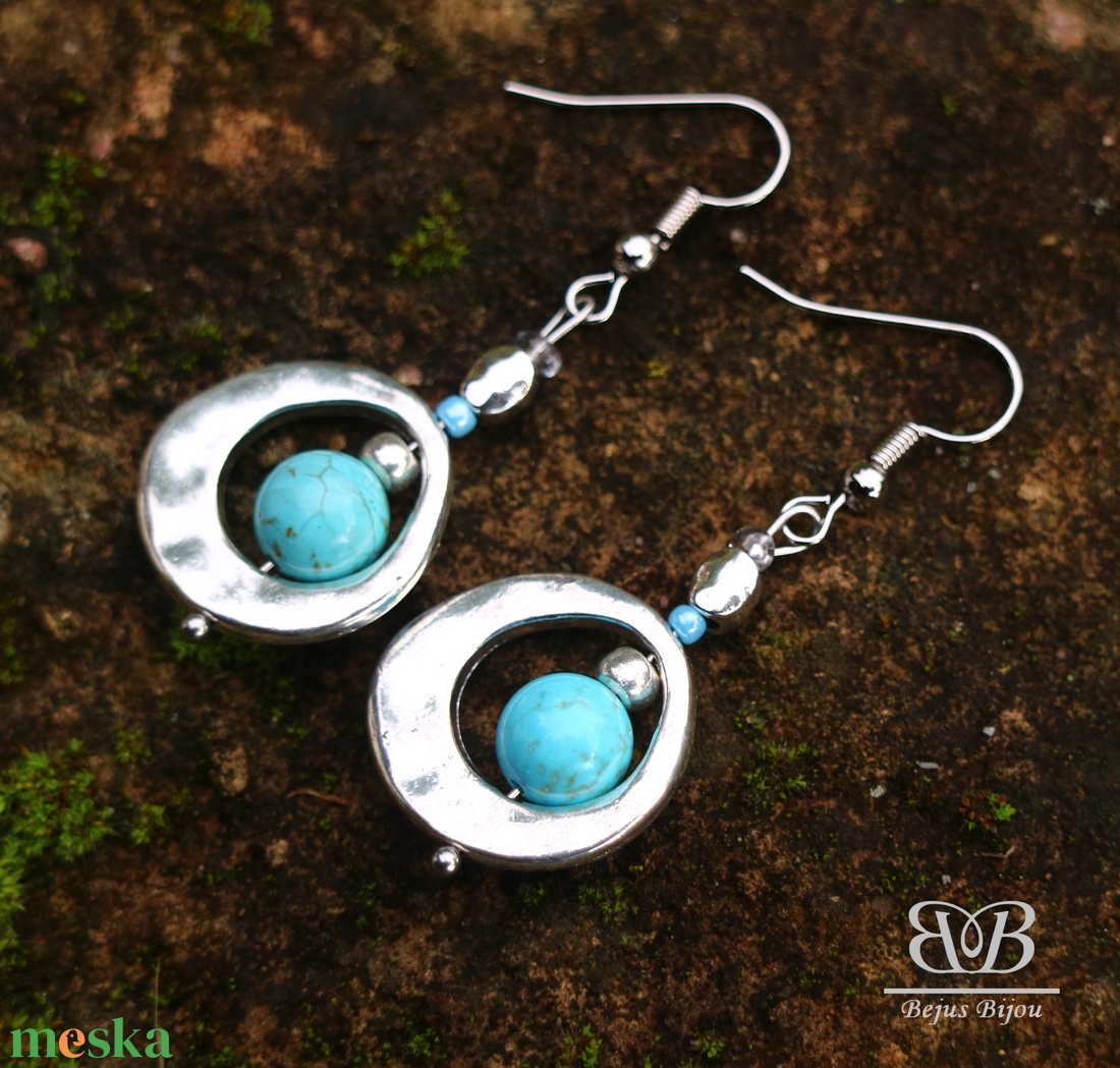 Uránusz fülbevaló - ékszer - fülbevaló - lógó fülbevaló - Meska.hu