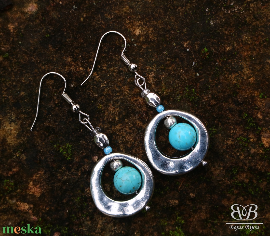 Uránusz fülbevaló - ékszer - fülbevaló - lógó fülbevaló - Meska.hu