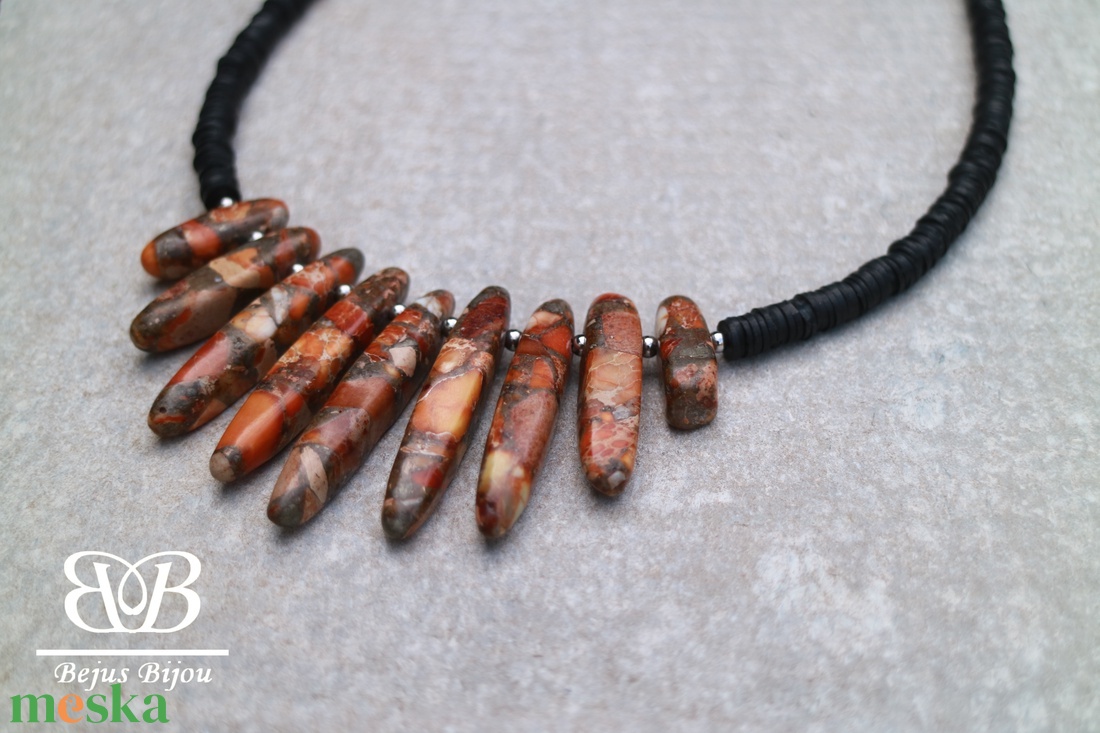 Tűz nyaklánc - ékszer - nyaklánc - statement nyaklánc - Meska.hu