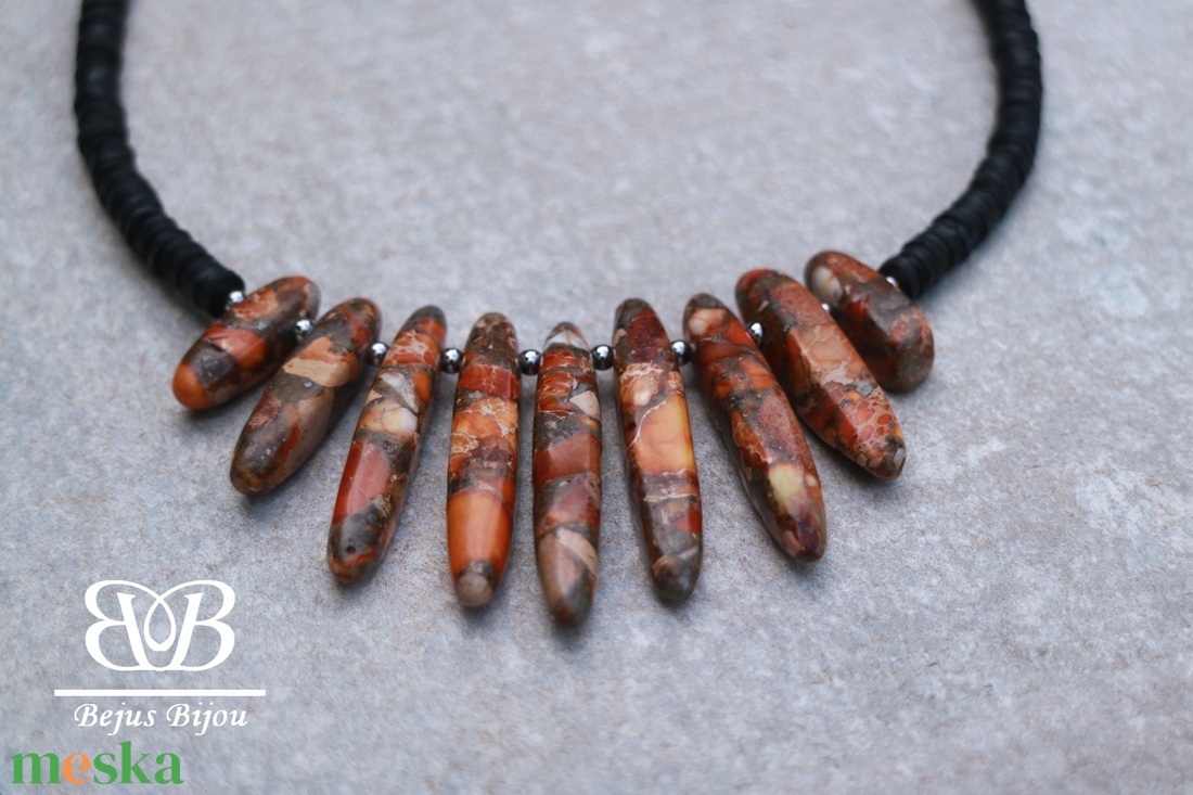 Tűz nyaklánc - ékszer - nyaklánc - statement nyaklánc - Meska.hu