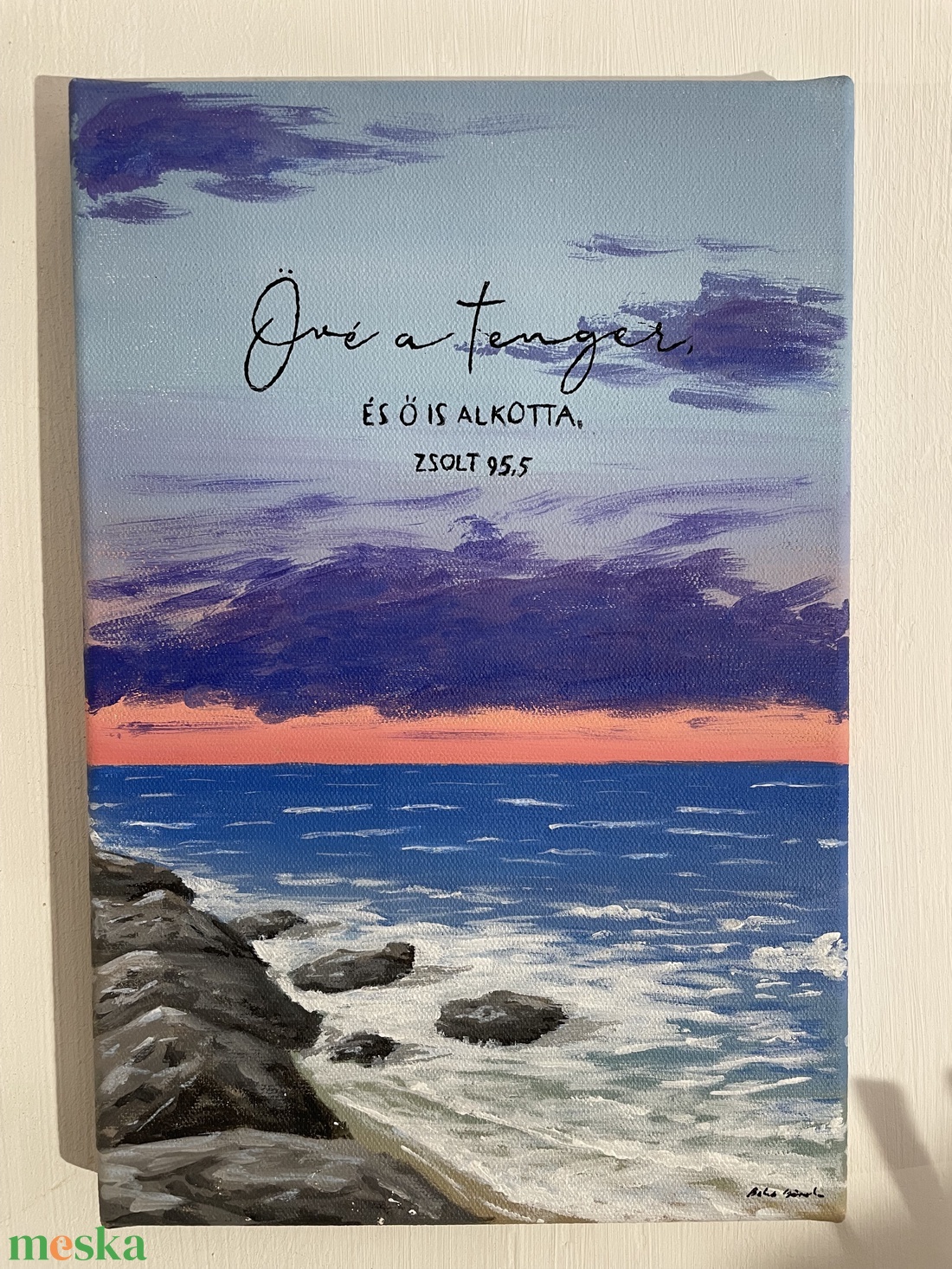 Övé a tenger - művészet - festmény - akril - Meska.hu