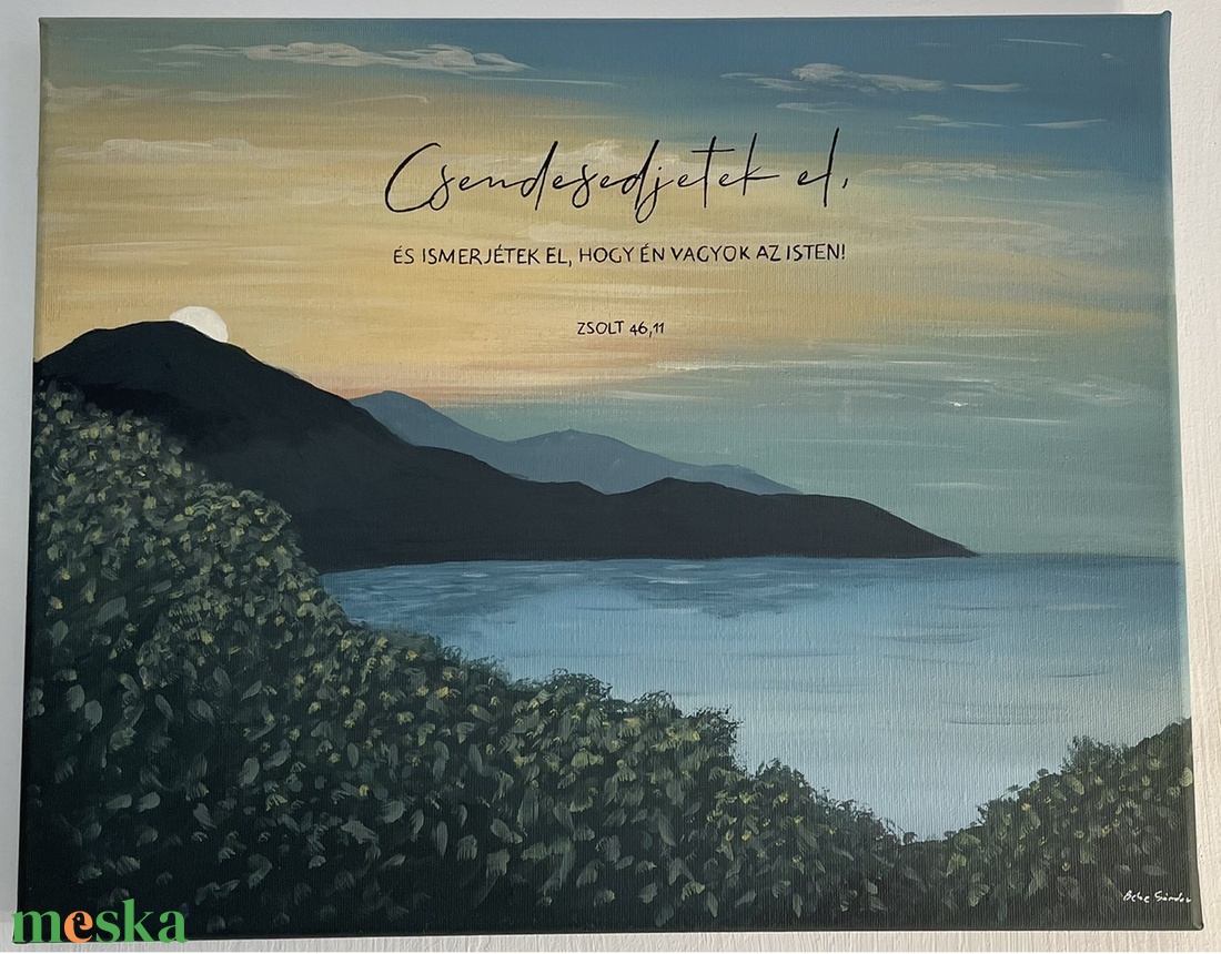 Csendesedjetek el  - művészet - festmény - akril - Meska.hu