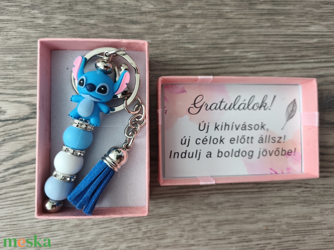 Kulcstartó - Stitches, sötétkék akciós termékkép 1
