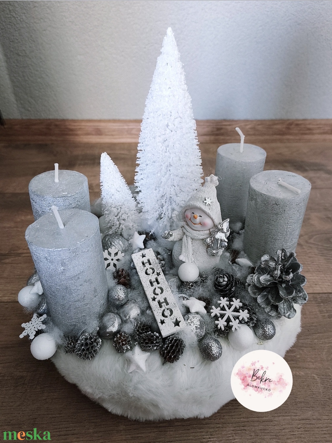 Ezüst hóember - adventi koszorú - karácsony - adventi díszek - adventi koszorú - Meska.hu Ezüst hóember - adventi koszorú - karácsony - adventi díszek - adventi koszorú - Meska.hu