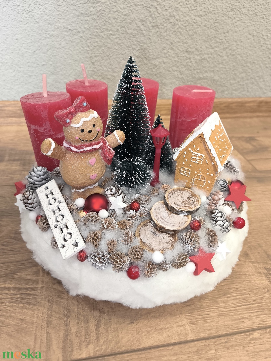 Mézikés adventi koszorú - karácsony - adventi díszek - adventi koszorú - Meska.hu Mézikés adventi koszorú - karácsony - adventi díszek - adventi koszorú - Meska.hu