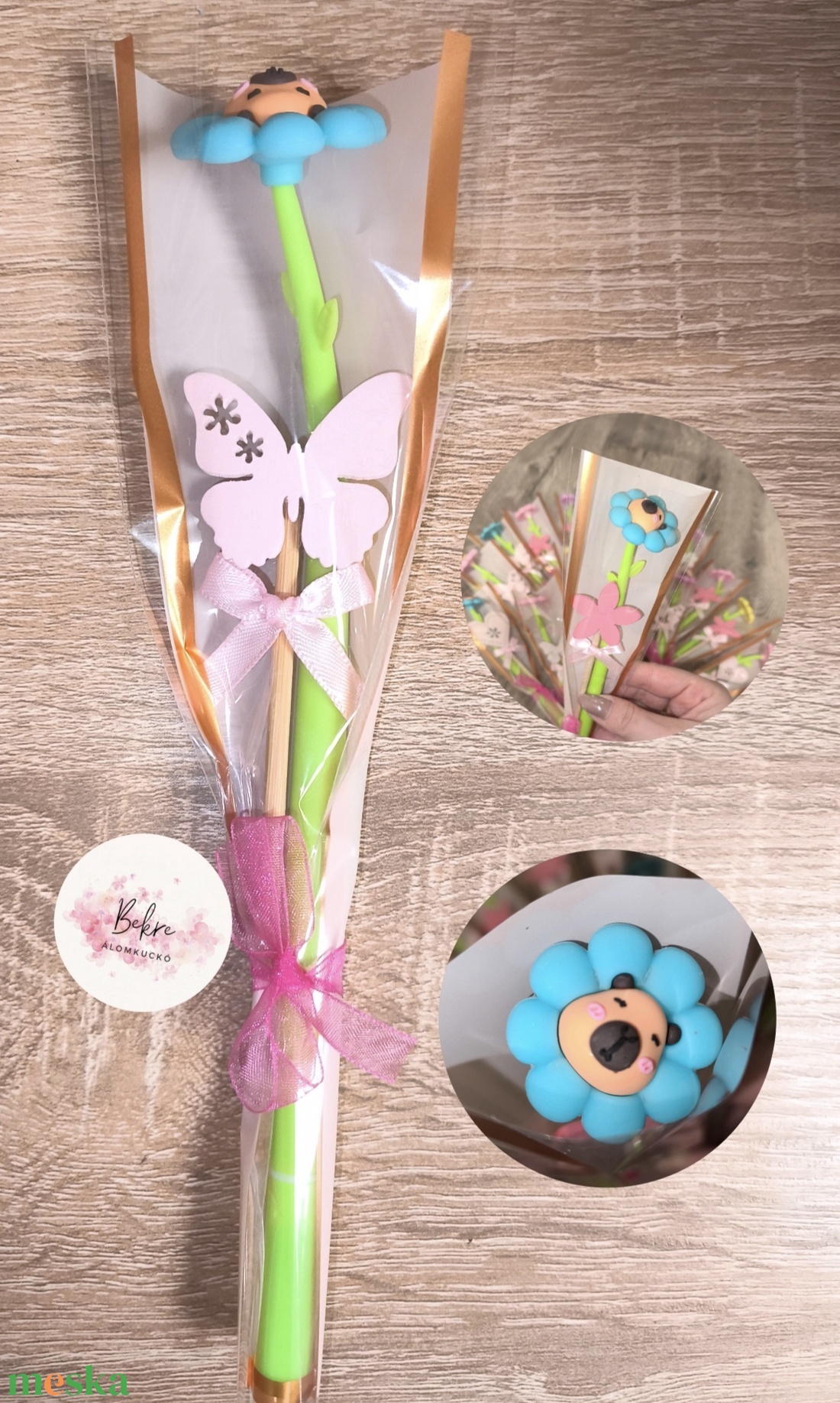 Capybara tollas nőnapi köszöntő  - otthon & életmód - papír, írószer - ceruza & toll - Meska.hu