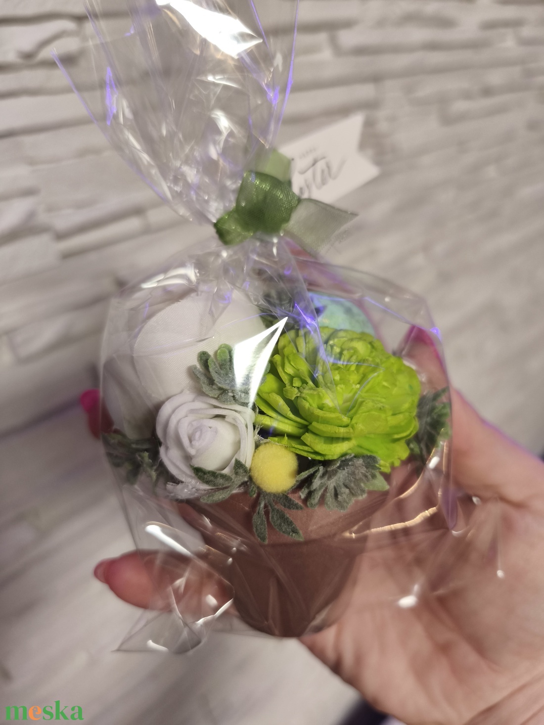 Húsvéti miniajándékok - ünnepi díszek, dekorációk - húsvéti díszek és dekorációk - húsvéti virágos díszek - Meska.hu