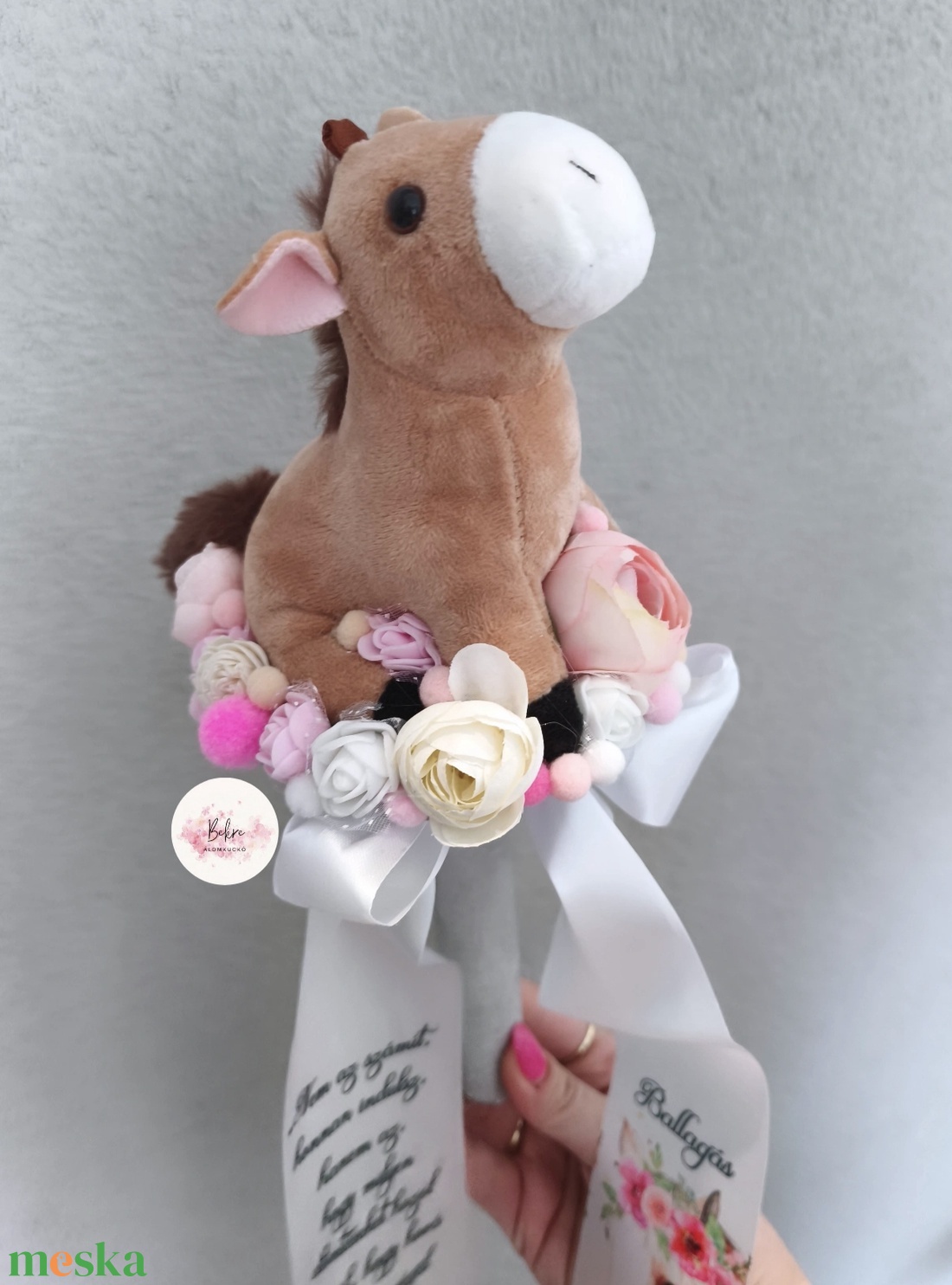 Ballagási örökcsokor - lovas  - otthon & életmód - virágdekoráció - virágok - virágcsokor - Meska.hu