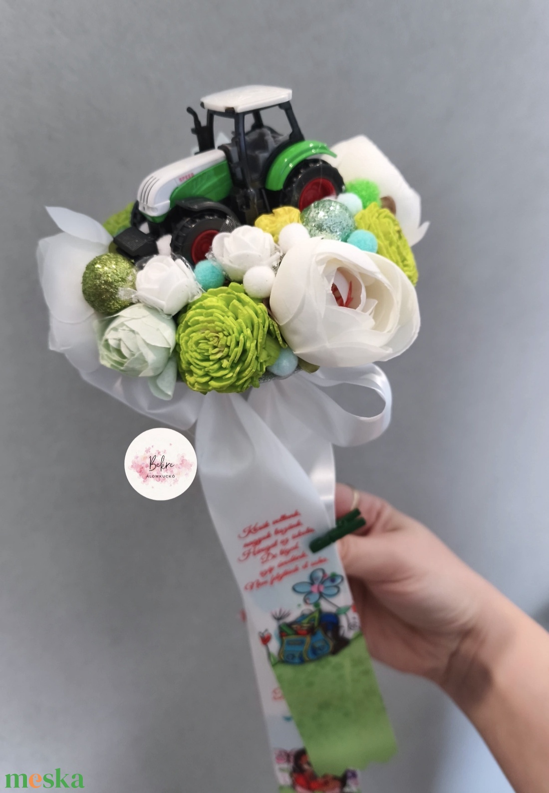 Traktoros örökcsokor - ovis - otthon & életmód - virágdekoráció - virágok - virágcsokor - Meska.hu