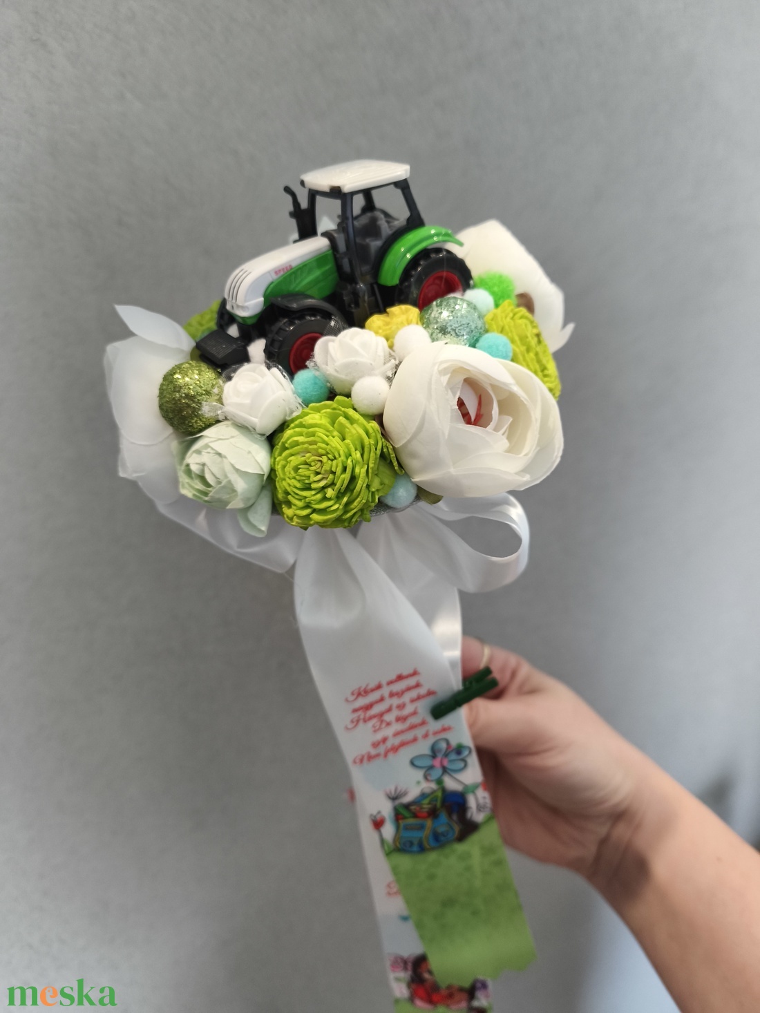 Traktoros örökcsokor - ovis - otthon & életmód - virágdekoráció - virágok - virágcsokor - Meska.hu